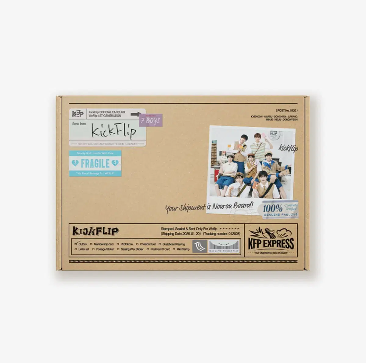 KickFlip FC 本国 韓国 1期 ファンクラブ キット 未開封 Kickflip WeFlip official fan club 1st generation fan club kit wts
